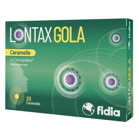 Lontax Gola Caramelle per Mal di Gola e Tosse 20 Caramelle