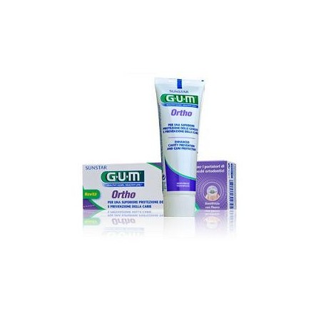 Gum Ortho Gel Dentifricio Anti Carie Per Apparecchi Ortodontici 75 ml