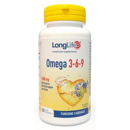 LongLife Omega 3-6-9 Integratore Di Acidi Grassi 50 Perle
