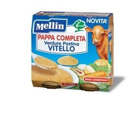Mellin Pappa Completa Verdura Pastina Vitello 2 x 250 g