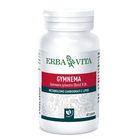 Erba Vita Gymnema Integratore Metabolismo Carboidrati e Lipidi 60 Capsule