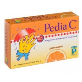 Pedia C Integratore Gusto Arancia 24 Compresse