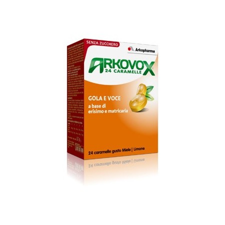 Arkovox Integratore Lenitivo Miele e Limone 24 Caramelle