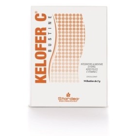 Kelofer C Integratore di Ferro Acido Folico e Vitamina C 14 Bustine