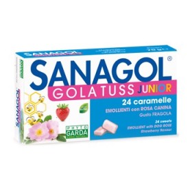 Sanagol Gola Tuss Junior Gusto Fragola 24 Caramelle