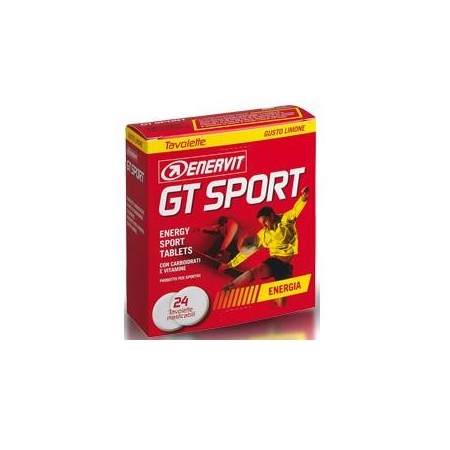 Enervit GT Sport Integratore Energetico Limone 24 Tavolette Masticabili