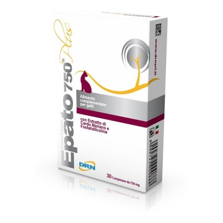Drn Epato 750 Plus Integratore Funzionalità Epatica Gatti 30 Compresse