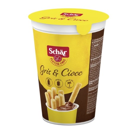 Schar Milly Gris & Ciocc Grissini Senza Glutine con Crema da Spalmare al Cacao 52 g