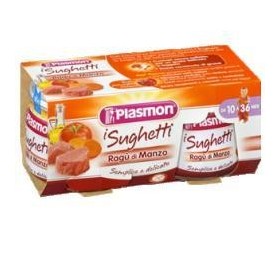 Plasmon I SughettI Al Ragù di manzo 2 Vasetti da 80 g