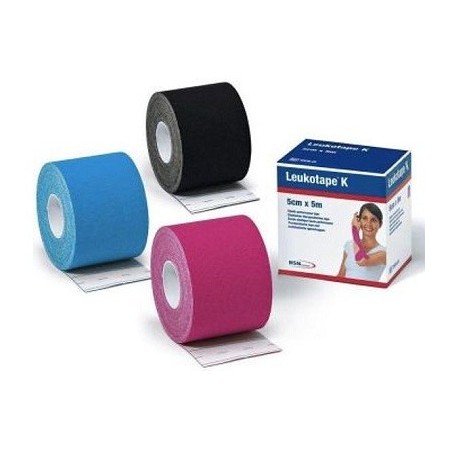 Leukotape K Taping Cerotto Elastico Azzurro 5x500 cm