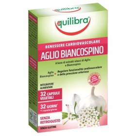 Equilibra Aglio e Biancospino Integratore Benessere Cardiovascolare 32 Capsule Vegetali