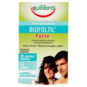 Equilibra Biofoltil Forte Integratore Capelli e Unghie 32 Perle Vegetali