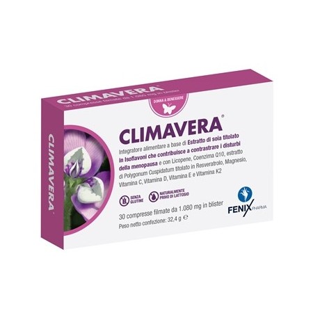 Climavera Integratore Disturbi Menopausa 30 Compresse