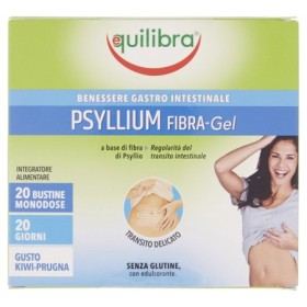 Equilibra Psyllium Fibra-Gel Integratore Benessere Gastrointestinale 20 Bustine