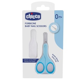 Chicco Forbicine Azzurro Punta Arrotondata