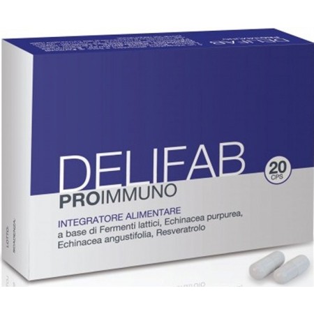 Delifab Pro Immuno Integratore Fermenti Lattici 20 Capsule