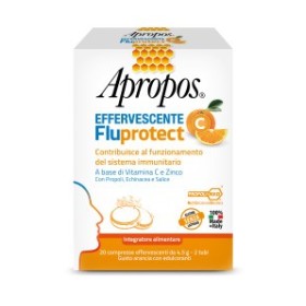 Apropos C Effervescente Fluprotect Integratore Vitamina C e Propoli 20 Compresse