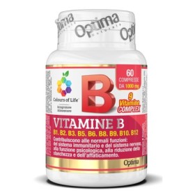 Optima Colours of Life Vitamina B Complex Integratore Multivitaminico 60 Compresse