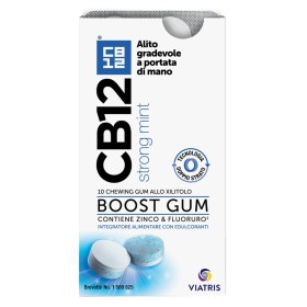 CB12 Boost Chewing-Gum Allo Xilitolo 10 Gomme Masticabili Menta