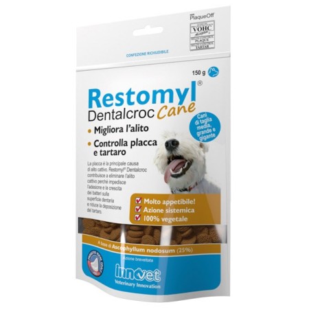 Restomyl Dentalcroc Migliora Alito Cani Taglia Media Grande e Gigante 150 g