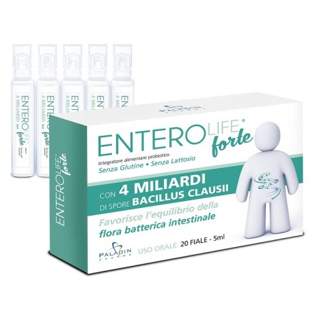 Enterolife 4 Miliardi Integratore Per La Flora Intestinale 20 Fialoidi 5 ml
