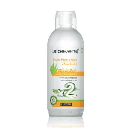 Zuccari AloeVera 2 Succo Puro D'Aloe A Doppia Concentrazione   Enertonici 1 L