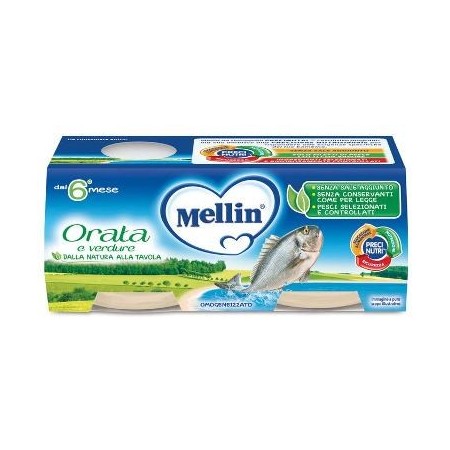 Mellin Omogeneizzato Orata 2 x 80 g