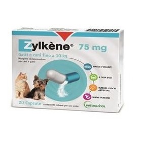 Zylkene 75 mg Integratore Problemi Comportamentali Cani e Gatti Fino a 10 Kg 20 Capsule