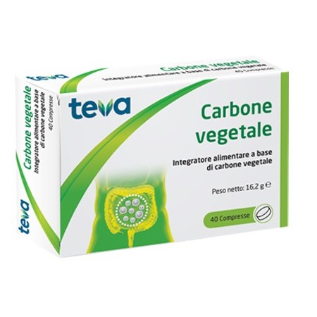 Teva Carbone Vegetale Integratore Benessere Intestinale 40 Compresse