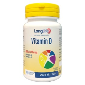 LongLife Vitamina D 400 U.I. Integratore Ossa 100 Compresse