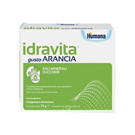 Humana Idravita Arancia Integratore Sali Minerali 12 Bustine