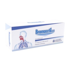 Bromacetil 600 mg Integratore Vie Respiratorie 15 Compresse Effervescenti