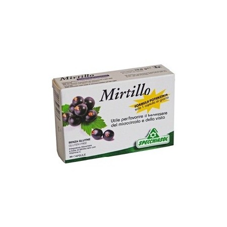 Specchiasol Mirtillo Formula Potenziata Integratore Vista e Microcircolo 30 Capsule