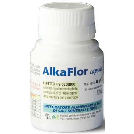 AlkaFlor Integratore Sali Minerali e Fibre 60 Capsule
