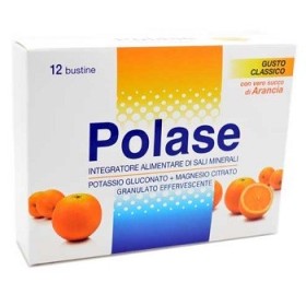 Polase Classico Integratore Sali Minerali Con Magnesio e Potassio Gusto Arancia 12 Bustine