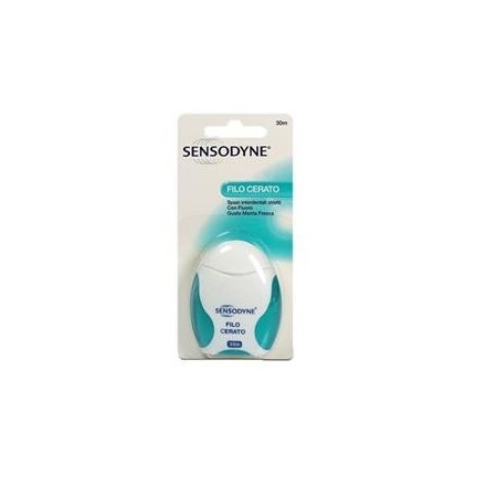 Sensodyne Filo Cerato Filo Interdentale Gusto Menta Fresca 30m