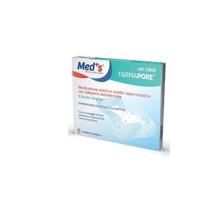 Med's Medicazione Adesiva Sterile Trasparente Impermeabile 10 m x 15 cm 5 Pezzi