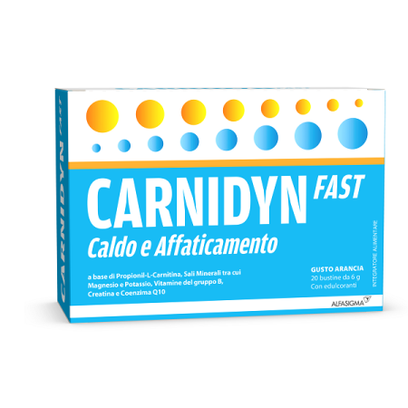 Carnidyn Fast Magnesio e Potassio Integratore 20 Bustine