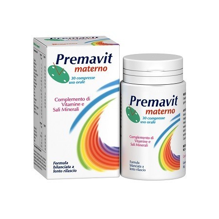 Premavit Materno Integratore Vitamine Sali Minerali 30 Compresse