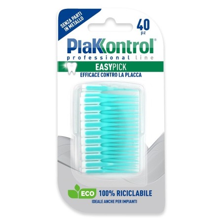 PlakKontrol Easy Pick Scovolino Monouso Rimozione Placca 40 Pezzi
