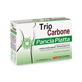 Trio Carbone Pancia Piatta Integratore Contro Gonfiore Addominale 10 10 Bustine