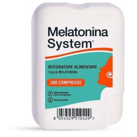 Melatonina System 1 MG per Jet Lag 300 Compresse
