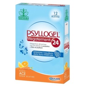 Psyllogel Megafermenti 24 Integratore Fermenti Lattici Gusto ACE 12 Bustine
