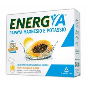 Energya Papaya Magnesio e Potassio Integratore Sali Minerali 14 Bustine