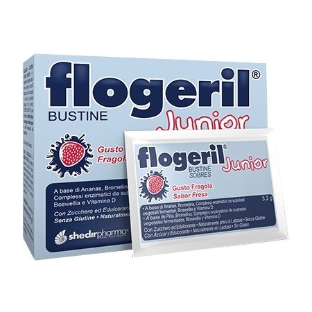 Flogeril Junior Integratore Alla Fragola 20 Bustine