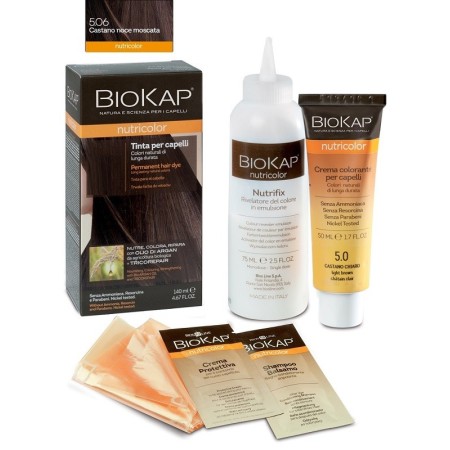 Biokap Nutricolor 5.06 Tinta Per Capelli Castano Noce Moscata