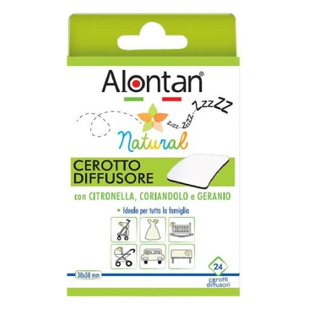 Alontan Natural Cerotto Diffusore Anti Zanzare 24 Pezzi