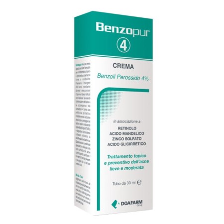 Benzopur 4 Crema Trattamento Acne 30 ml
