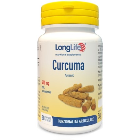 Long Life Curcuma Integratore Antiossidante 60 Capsule