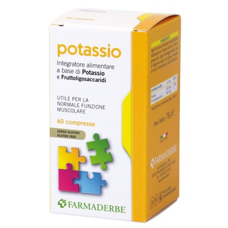Farmaderbe Potassio Integratore Potassio Minerale 60 Compresse